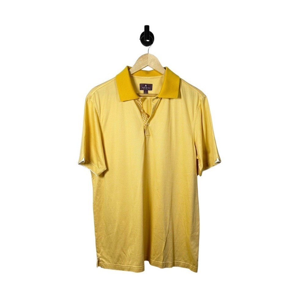 Aristo Eighteen Ar18to Men’s Classic Golf Polo in Yellow Size M